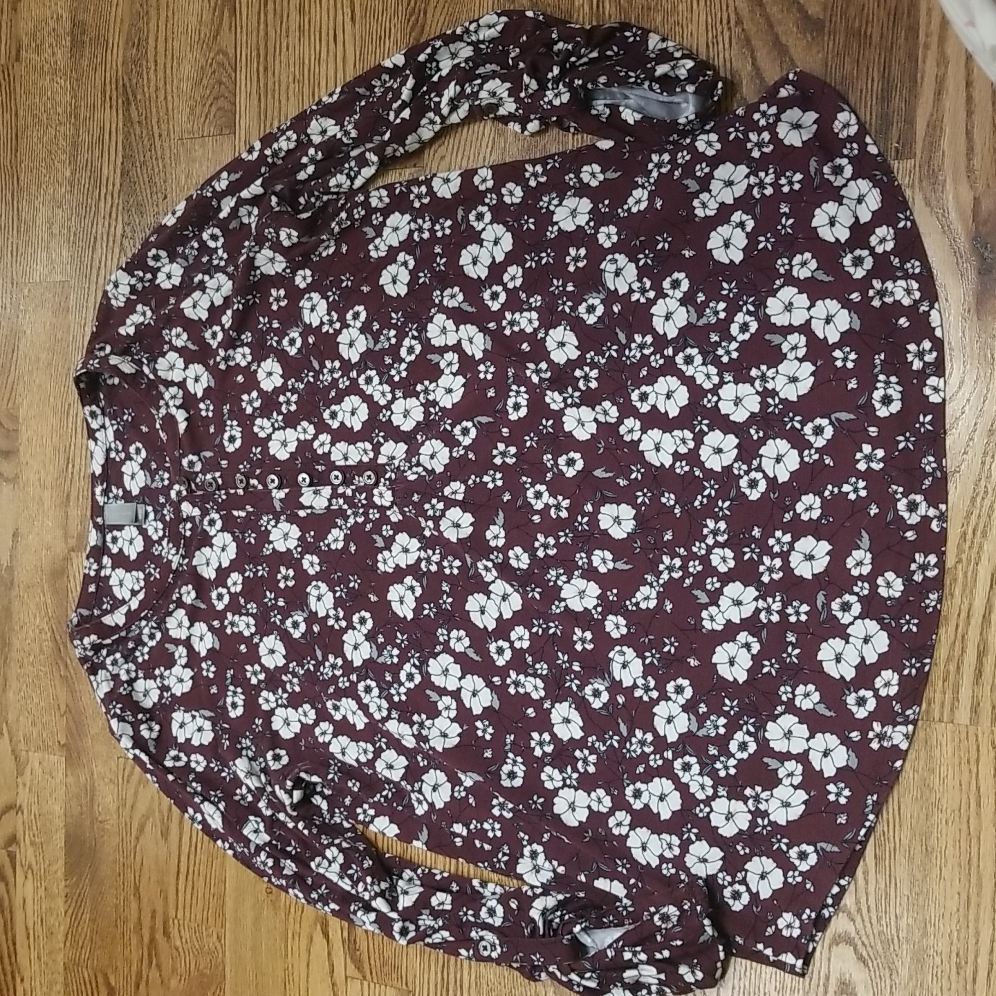 (M) Denver Hayes Floral Soft Viscose Blend Work Classy Collared Casual